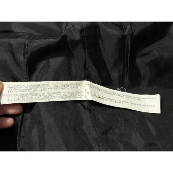 ZARA Faux Fur Hooded PUFFER DOWN Parka Anorak Jacket Medium Outdoor Hike Travel - Picture 12 of 13